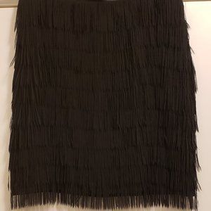 NY&Co Black Fringe/Swing Skirt